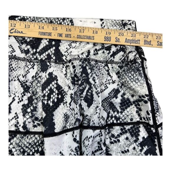 Ideology Women's Snake Print Lined Tiered A-Line Skort Black White Plus Size 3X - Picture 3 of 11